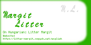 margit litter business card